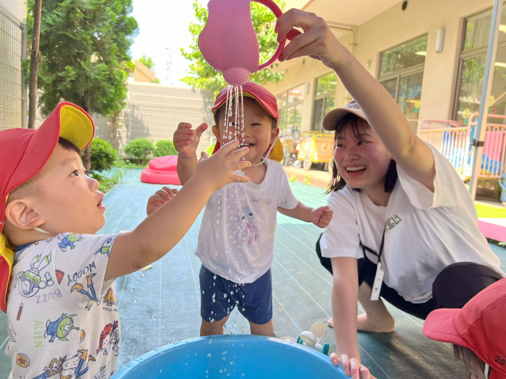 お水がジャー！楽しいね♡