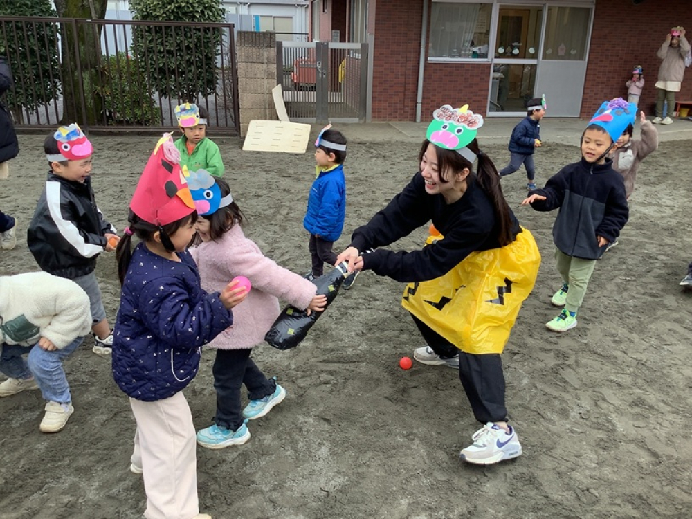 ２月　誕生日会、節分の会